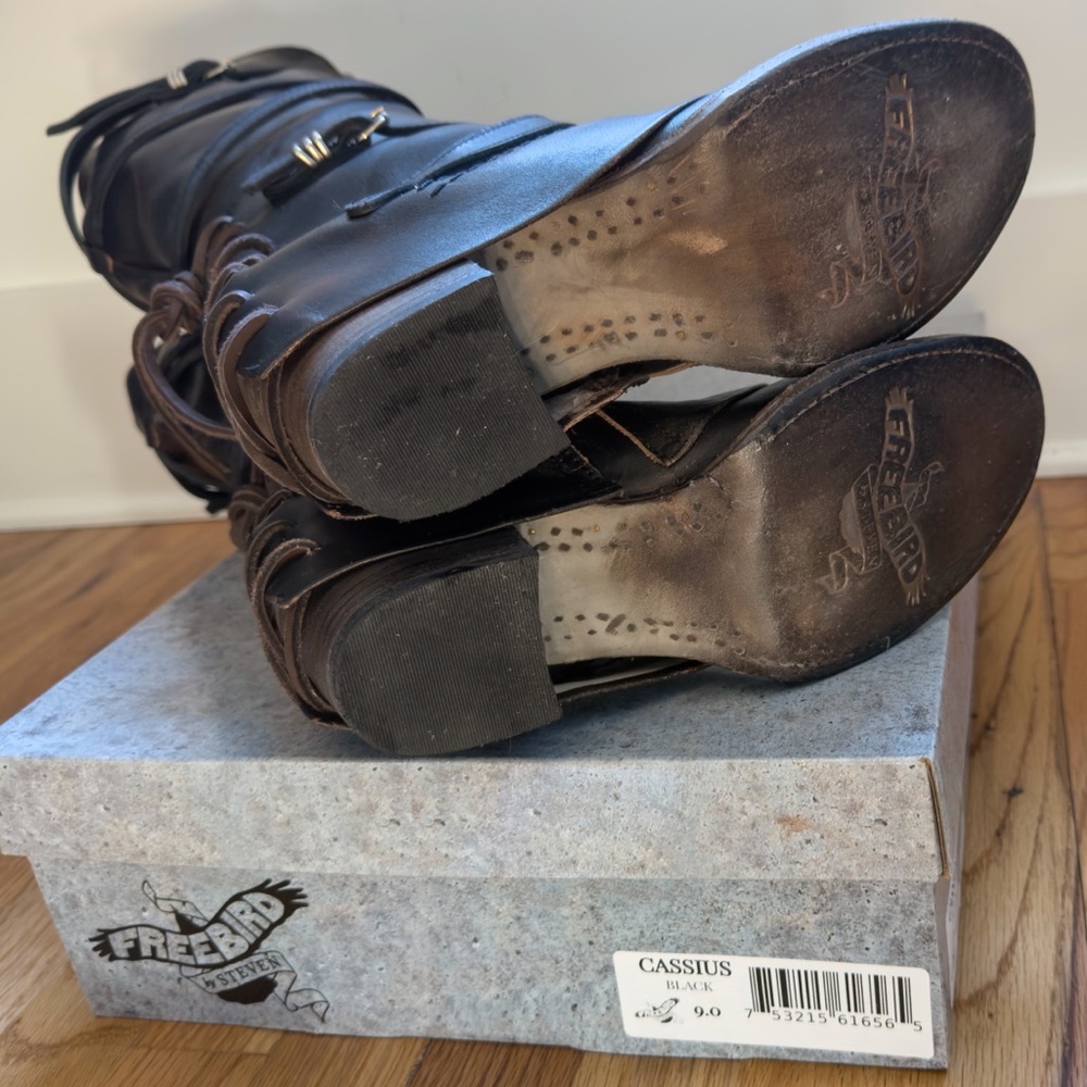 Freebird by Steven  Cassius Dark Leather Boots - Picture 6 of 7